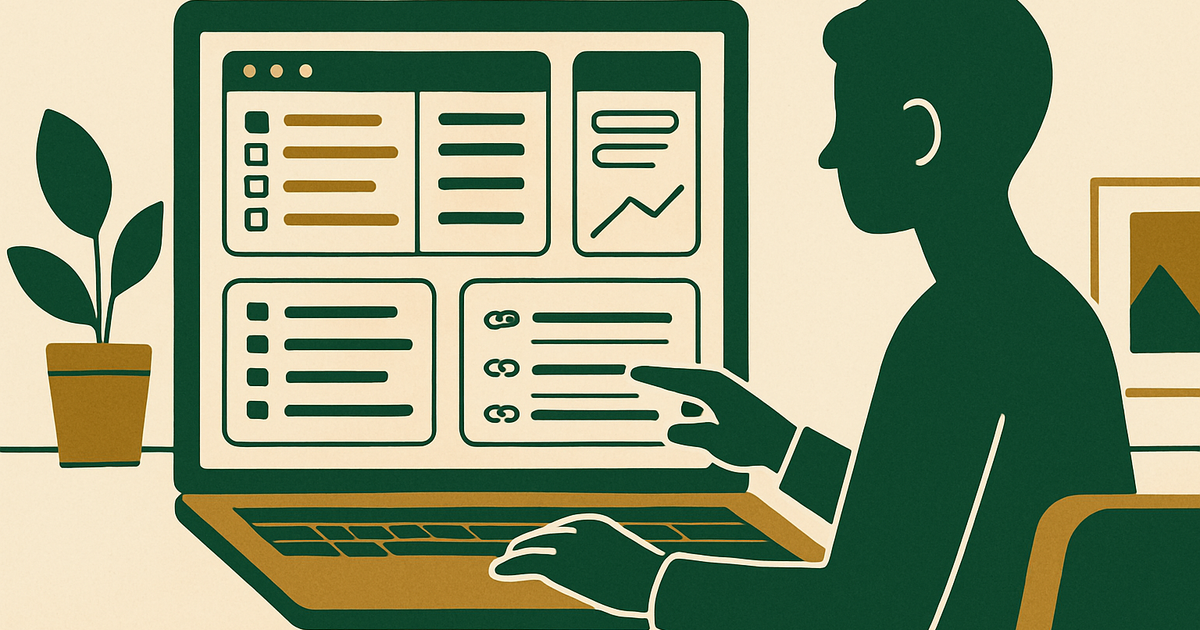 Site owner managing organized affiliate links with categories, click tracking, and clean cloaked URLs on a laptop dashboard