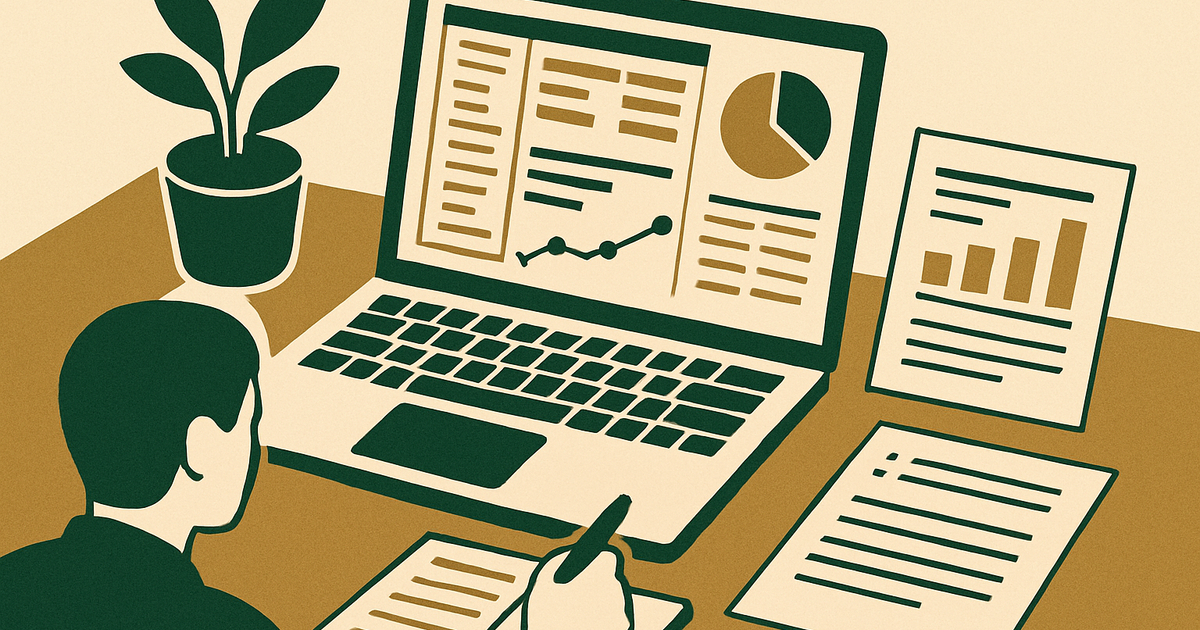 Website publisher reviewing affiliate network dashboard performance, advertiser programs, and commission data